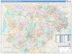 Fitchburg-Leominster Metro Area Digital Map Color Cast Style